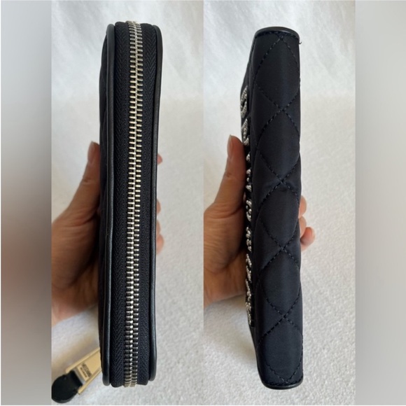 New Moschino Studded Logo Quilted
Fabric Zip Around Wallet. 100% Authentic - Picture 7 of 9